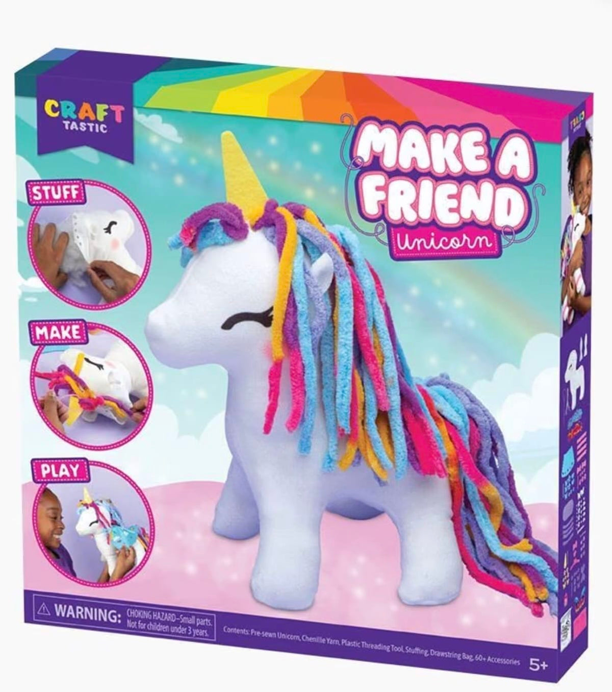 PLAY MONSTER Make-a-friend Plush Unicorn