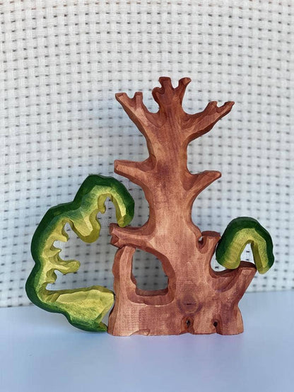 PoppyBabyCo Wooden Bird Tree Toy