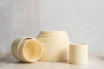 PoppyBabyCo Wooden Nesting Bowls