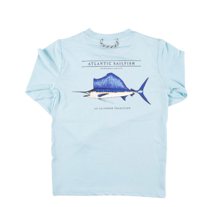 Prodoh Prodoh- Atlantic Sailfish Performance Shirt Long Sleeve Turquoise
