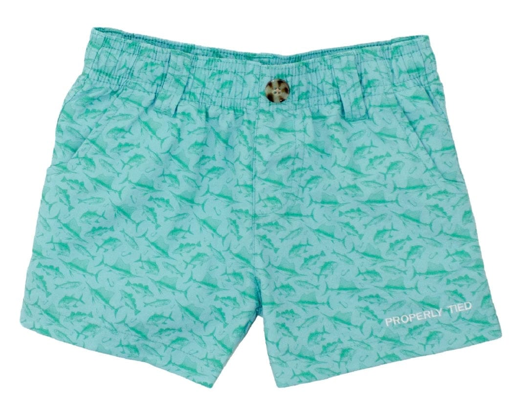 PROPERLY TIED Properly Tied Boys Boys-shorts Fish Frenzy