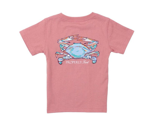 PROPERLY TIED Boys Claws SS Salmon Tshirt