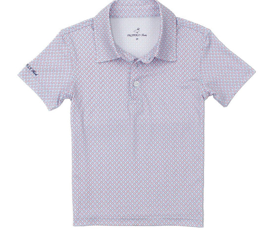 PROPERLY TIED Boys Inlet Polo Fastball
