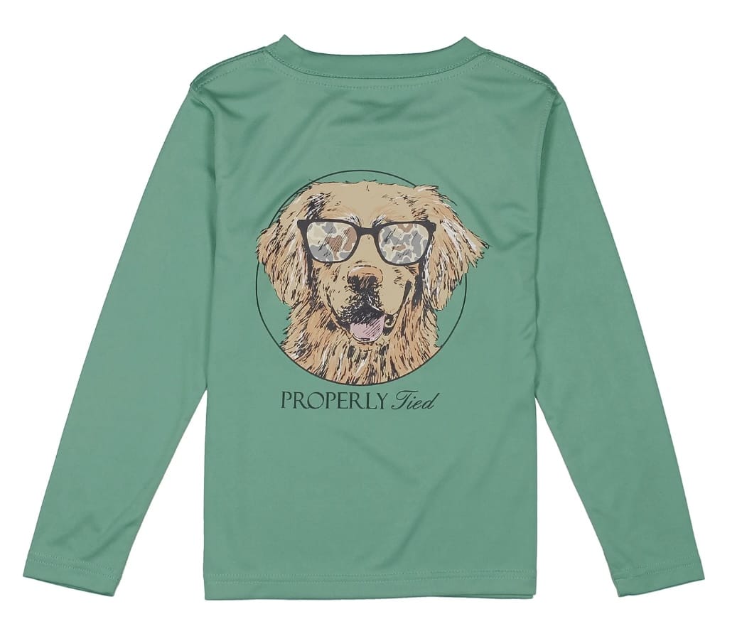 PROPERLY TIED Properly Tied Boys Boys-tops Boys Performance Tee Ls Camo Companion