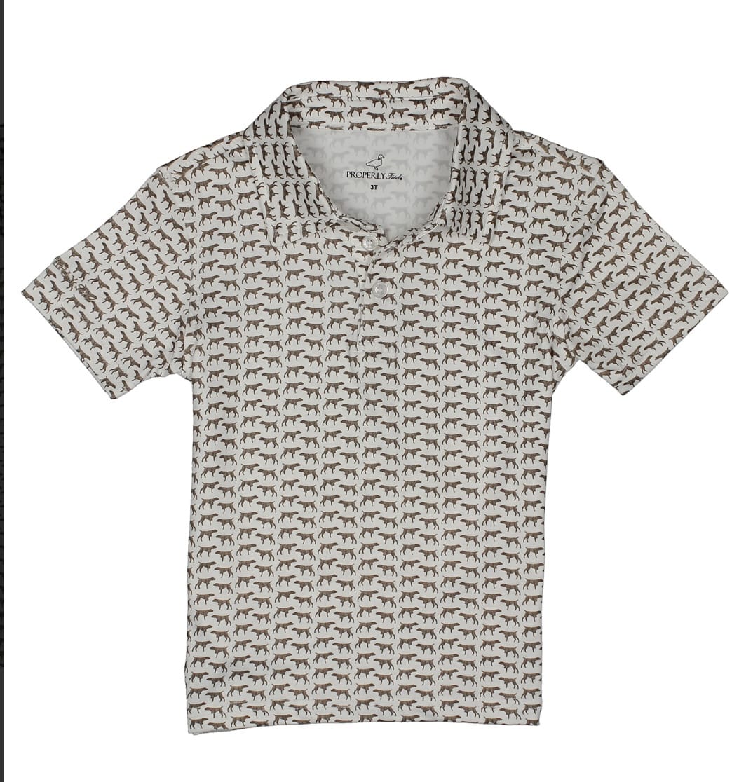 PROPERLY TIED Properly Tied Boys Inlet Polo Antler
