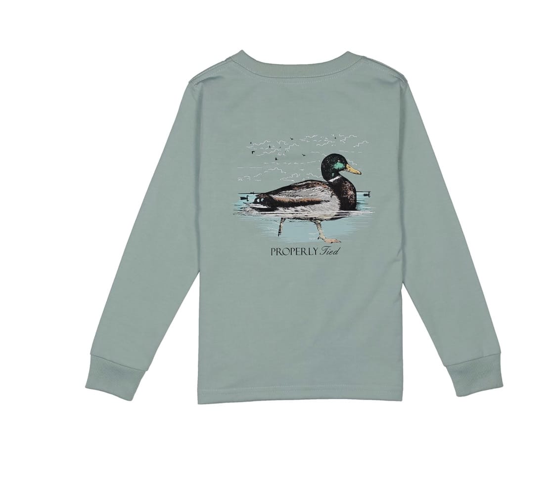 PROPERLY TIED Swimming Mallard T-shirt