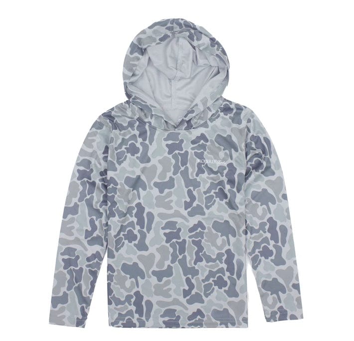 properly tied Sportsman Performace Hoodie Polar Camo