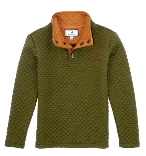 properly tied Boys Club Pullover Olive