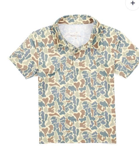 properly tied Properly Tied Boys Inlet Polo Field Camo