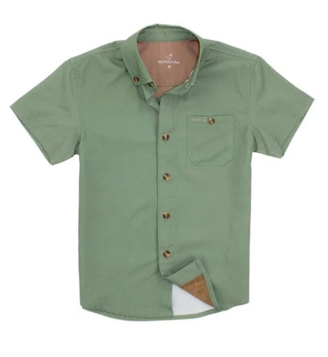 Properly Tied Properly Tied boys Sportsman Field Shirt Moss