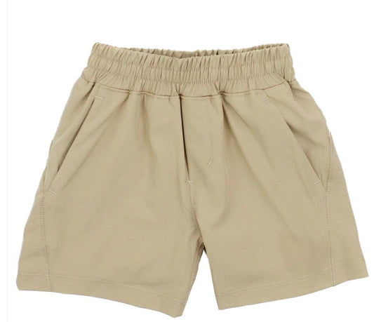 Properly Tied Boys Court Shorts Khaki