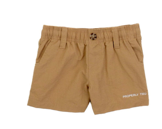 Properly Tied Boys Mallard shorts Camel