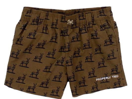 Properly Tied Boys Mallard shorts Whitetail
