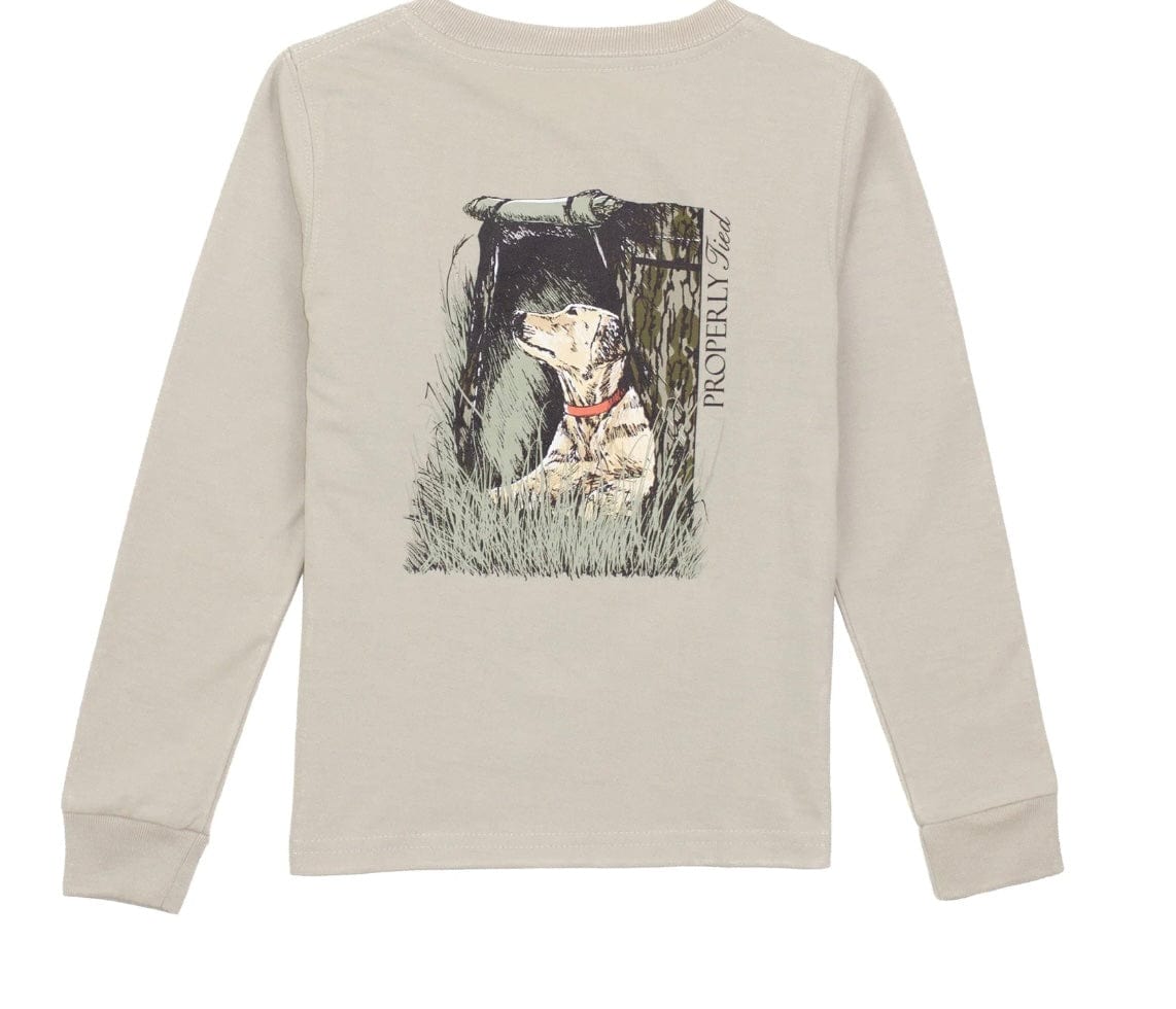 Properly Tied Boys Mossy Oak Lab T shirt