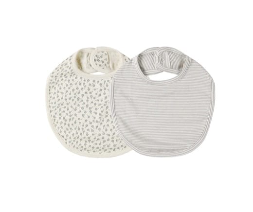 Quincy Mae Blue Moon & Scatter Quincy Mae JERSEY SNAP BIB, 2 PACK