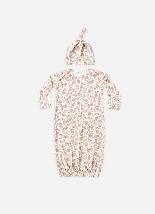 Quincy Mae Gown & Hat Set Bloom