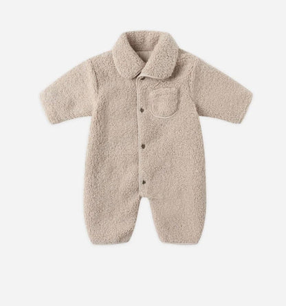 Quincy Mae SHEARLING JUMPSUIT OAT