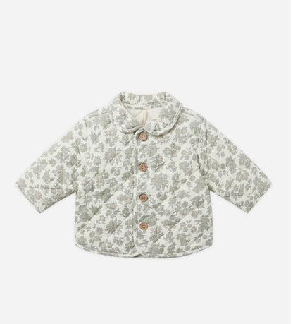 Quincy Mae Quincy Mae Quilted Jacket Green Floral