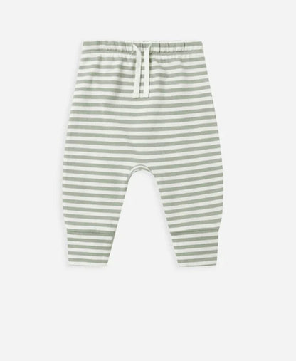 Quincy Mae Drawstring Pant |Fern Stripe