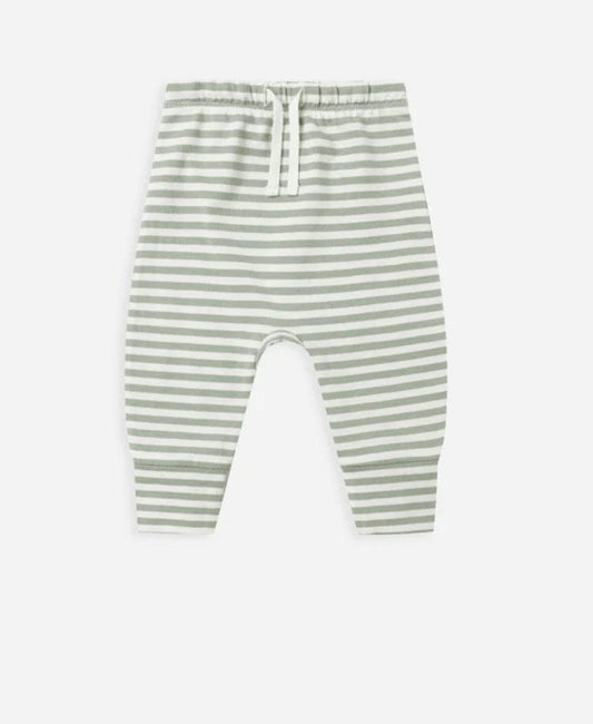 Quincy Mae Drawstring Pant |Fern Stripe