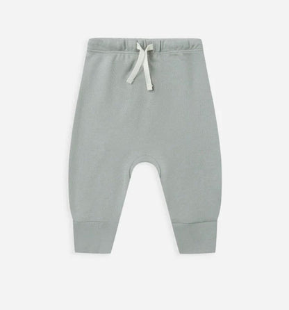 Quincy Mae Quincy Mae Drawstring Pant Steel Blue