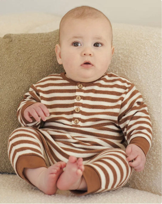 Quincy Mae Jumpsuit Cedar Stripe