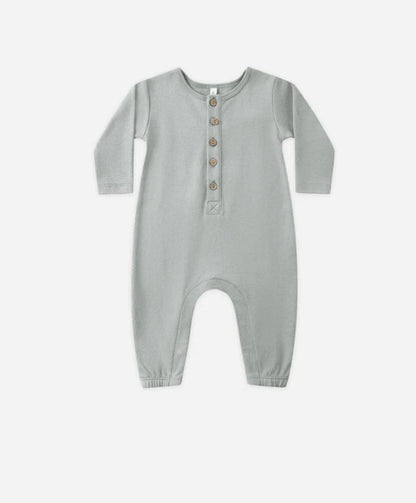 Quincy Mae Long Sleeve Jumpsuit Steel Blue