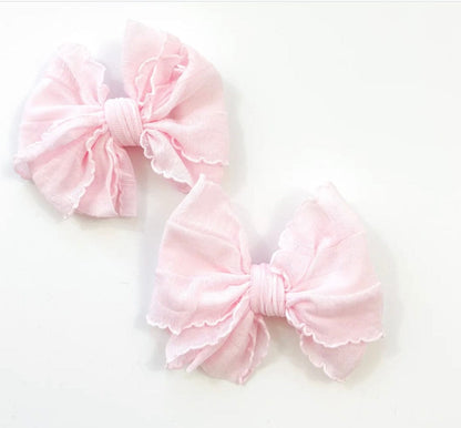 Rockin Royalty Light Pink Rockin Royalty Bow clip set