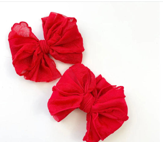 Rockin Royalty Red Rockin Royalty Bow clip set
