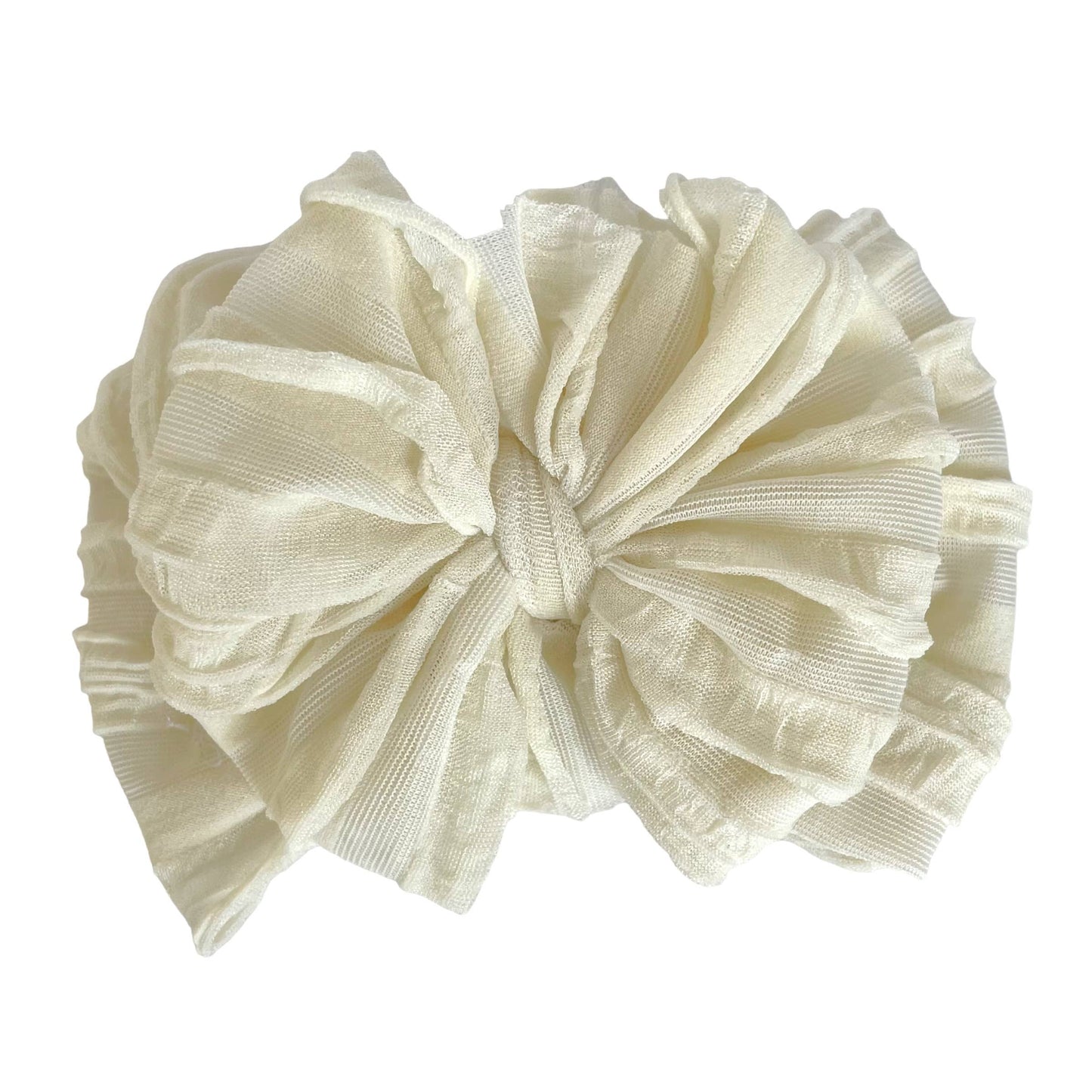 Rockin Royalty Ivory Ruffled Headband