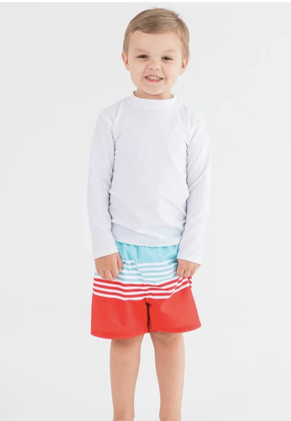 Ruffle Butts Rugged  Butts Boys Swim Trunks