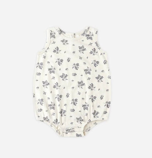 Ryle & Cru Bubble Onesie Blue Floral