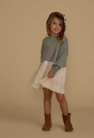 Ryle & Cru RYLEE & CRU Sweatshirt Dress  Laurel