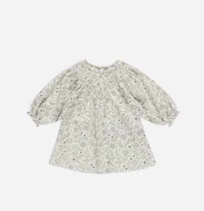 Ryle & Cru V Smocked Dress Winter Floral