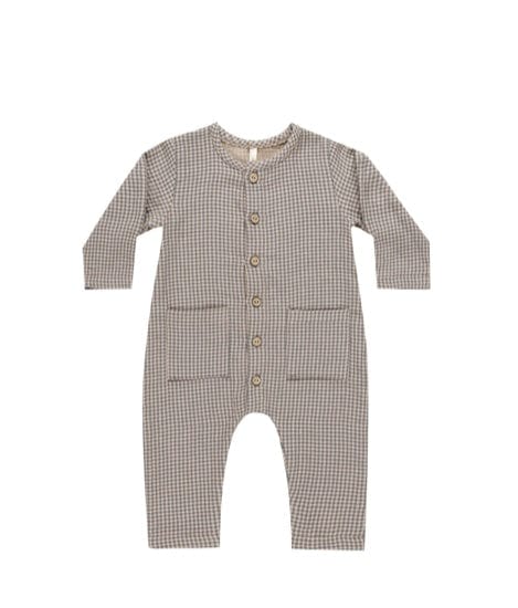 Ryle & Cru Quincy Mae JUMPSUIT INDIGO GINGHAM INDIGO-GINGHAM