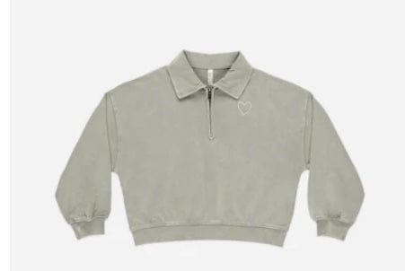 Ryle & Cru RYLEE & CRU Quarter Zip Pullover Laurel