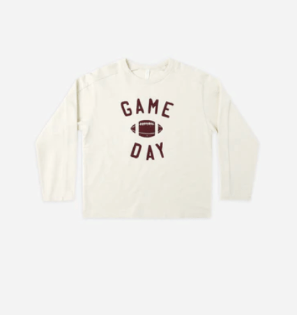 rylee and cru Long Sleeve Paneled Tee Game Day