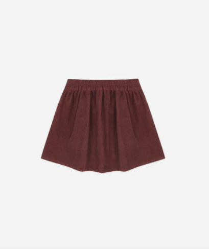 rylee and cru Burgundy Button Front Mini Skirt