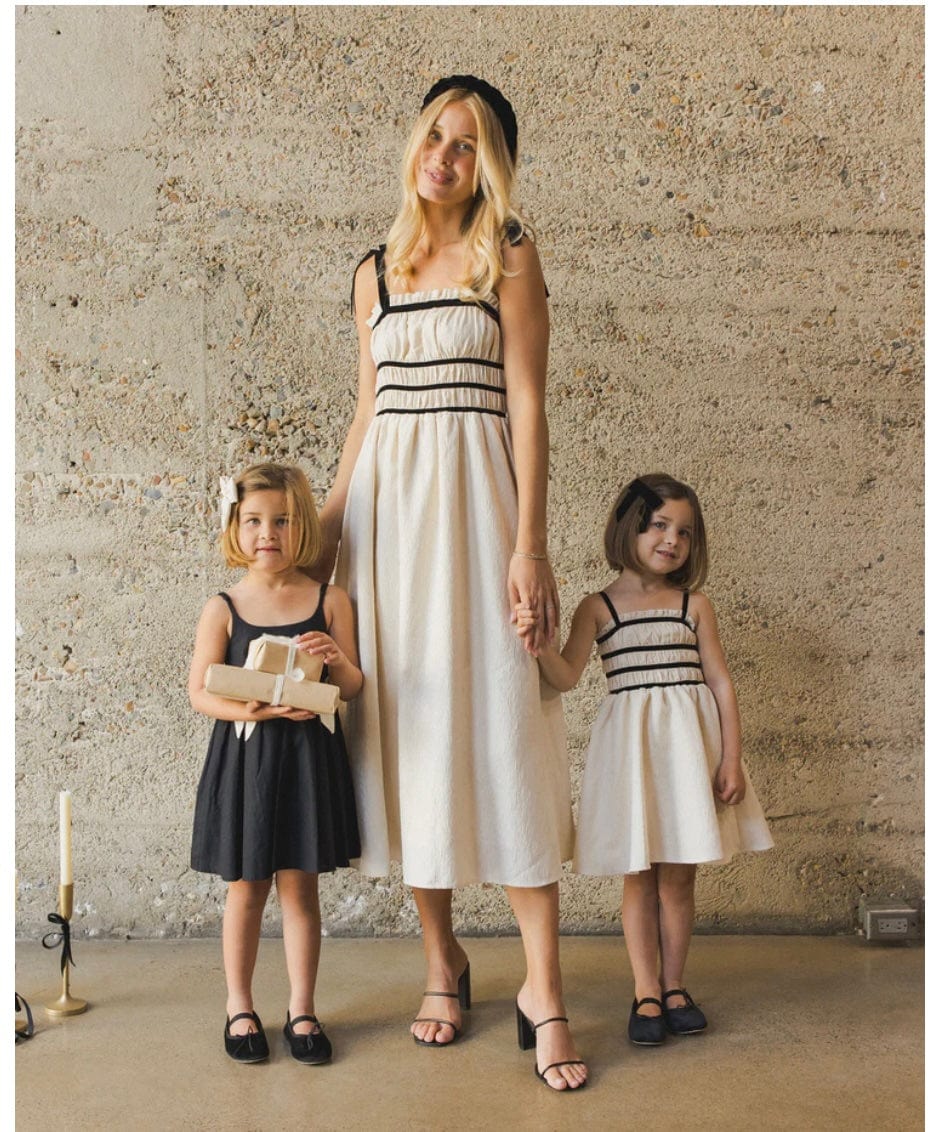 Rylee & Cru ANNABELLE DRESS METALLIC IVORY