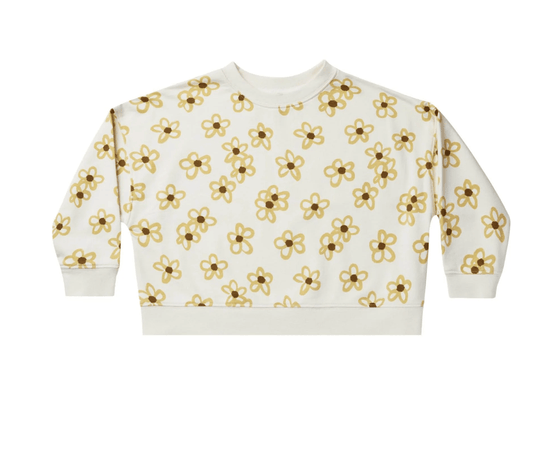 Rylee + Cru Boxy Pullover Sweatshirt Daisy