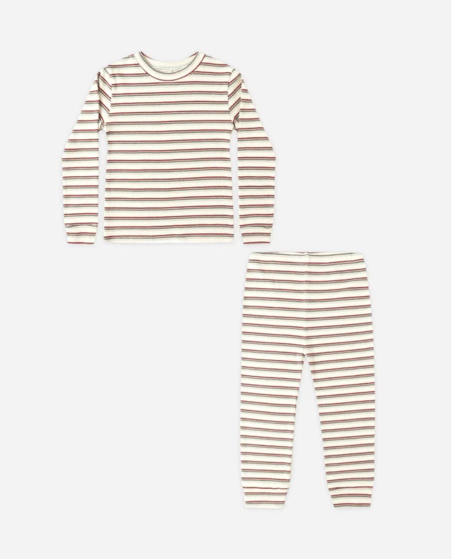 Rylee & Cru Pajama Set  Holiday Stripe