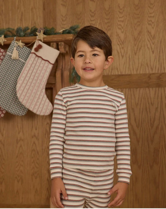 Rylee & Cru Pajama Set  Holiday Stripe