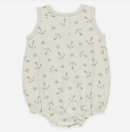 Rylee & Cru BUBBLE ONESIE ANCHORS