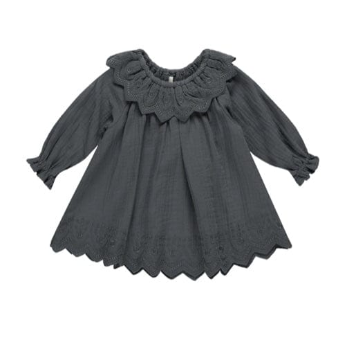 Rylee & Cru Quincy Mae LONG SLEEVE ISLA DRESS INDIGO