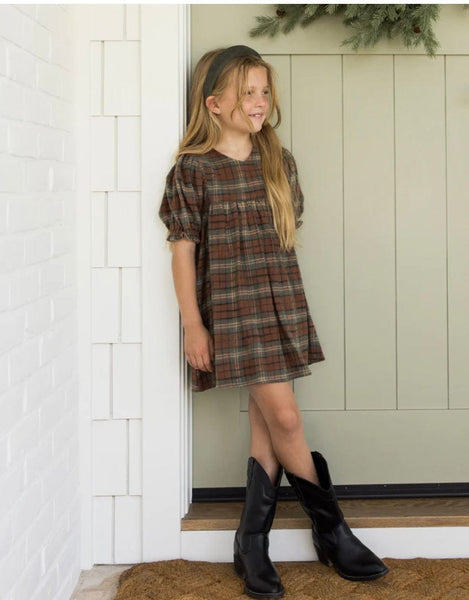 Jolene Dress || Holiday Plaid 18-24M Jolene Dress || Holiday Plaid 18-24M