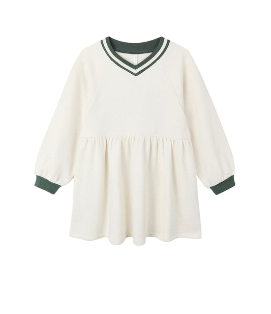Rylee & Cru RAGLAN SWEATSHIRT DRESS  NATURAL
