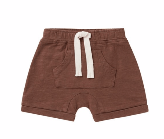 Rylee + Cru Inc. Front Pouch Redwood Shorts