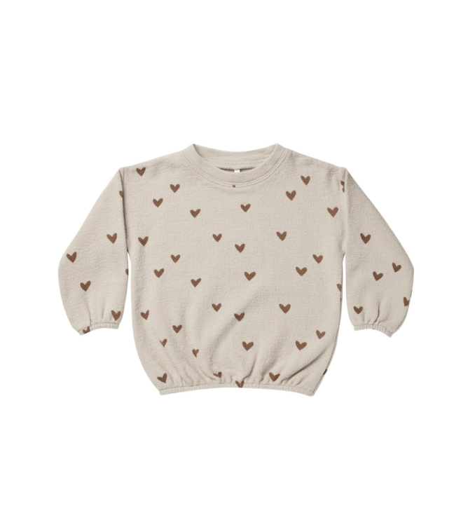 Rylee + Cru Inc. Slouchy Pullover Hearts