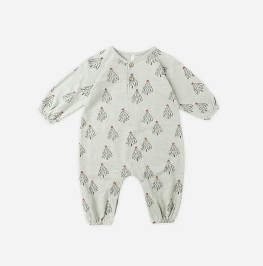 Rylee & Cru HENLEY JUMPSUIT TREES