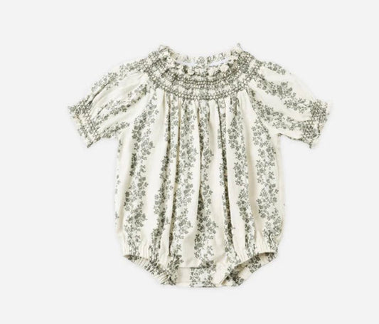 Rylee & Cru ADA ROMPER GREEN VINES